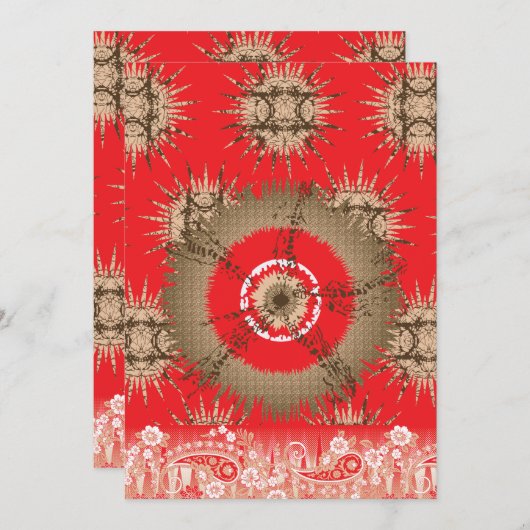 この素晴らしデザインは棚飛んでいるから外れている 招待状 (正面/裏面)