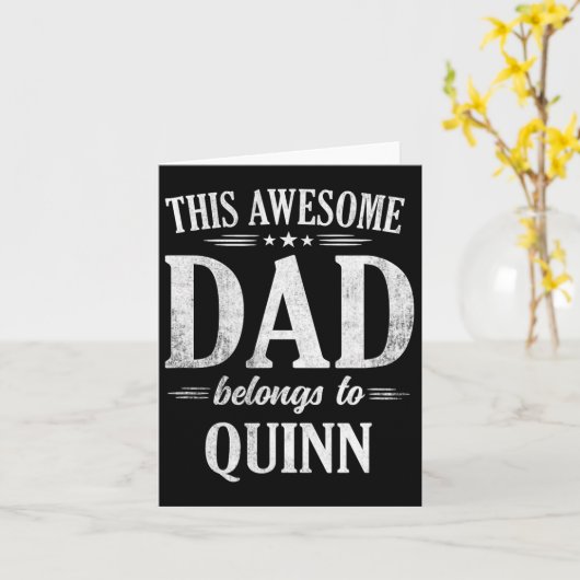 この素晴らしパパはクインファーザーズデイビルに属する カード (黄色い花)