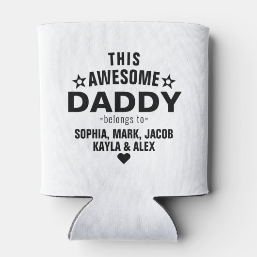 この素晴らしパパは子供の苗字だ 缶クーラー (裏面)