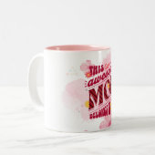 この素晴らし母親はパーソナライズされた ツートーンマグカップ (正面左)