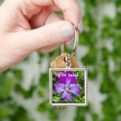 この紫の花が咲くようにあなたもそう感じていい キーホルダー (手)