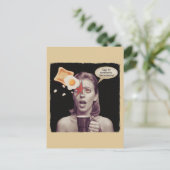 この経済で朝食のための卵Surreal Woman ポストカード (スタンド正面)