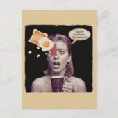 この経済で朝食のための卵Surreal Woman ポストカード (正面)