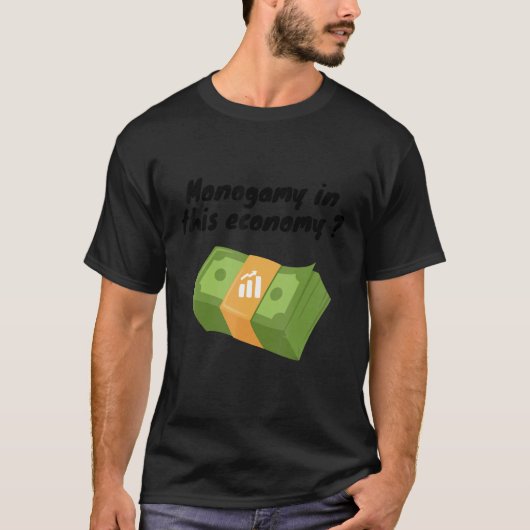 この経済における一夫一婦 Tシャツ (正面)