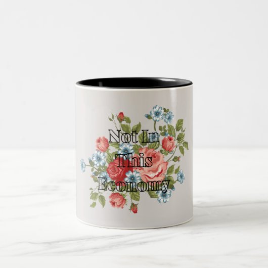 この経済の悪い状況ではない ツートーンマグカップ (中央)