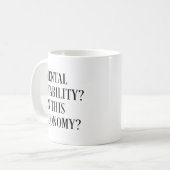 この経済下でのインフレおかしい食料品の価格 コーヒーマグカップ (正面左)