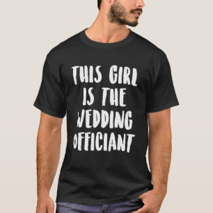 この結婚インターネット叙任大臣の役人 Tシャツ