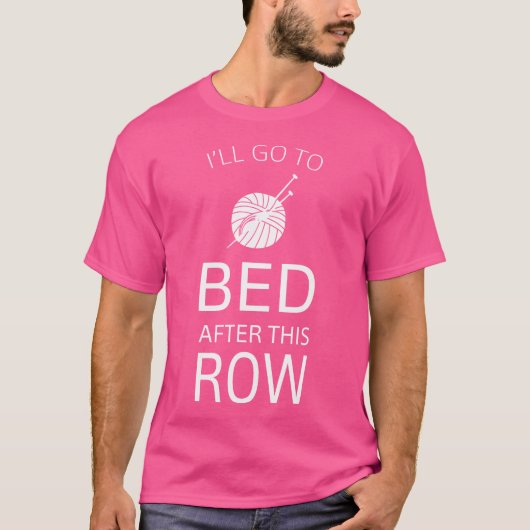 この編み終わったら寝るね　編み物が好きな人へ　Tシャツ Tシャツ (正面)