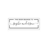 この縁ど本はトレンディー・スクリプト名に属している セルフインキングスタンプ (デザイン)