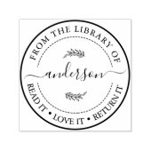 この縁ど本はトレンディー・スクリプト名に属している セルフインキングスタンプ (デザイン)