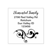 この繁栄したスタイリッシュ差出人住所をパーソナライズ ラバースタンプ (インプリント)