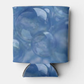 この缶クーラーの上の青い泡 缶クーラー (正面)