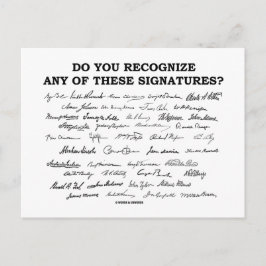 この署名に見覚えは？ ポストカード