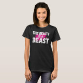 この美しいは重量挙げおもしろいの強い獣だ Tシャツ (正面フル)