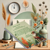 この美しいノートは、サンタクロースが北極のトナカイと一緒に子供たちに贈る、温かいクリスマスのメッセー ノートブック