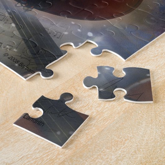 この美しいミュージカルデザイン ジグソーパズル (側面)