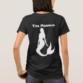 この美しい人魚は、塩辛い海賊を見つけた Tシャツ (裏面)