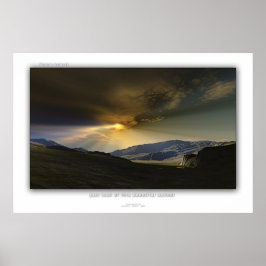 この美しい夕焼けを見る ポスター