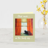 この美しい日の付けられた内部…、… カード (黄色い花)