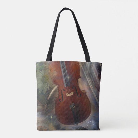 この美しい音楽的なデザインのコードを打って下さい トートバッグ (裏面)