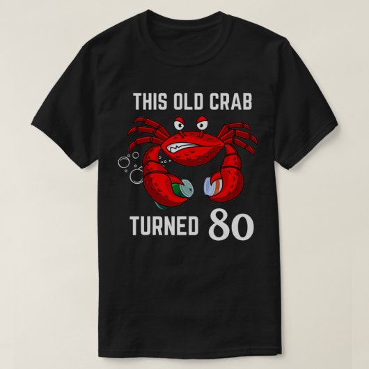 この老おもしろいカニは80メリーランド州のクレービーギフトに変わった Tシャツ (デザイン正面)