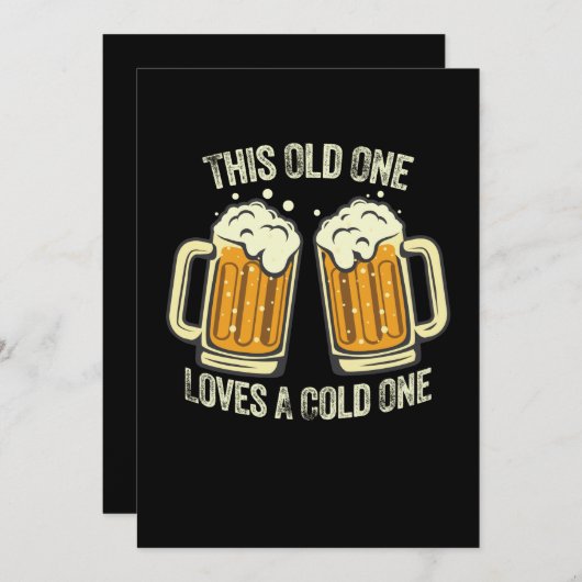 この老人は冷たいのが好きだ 招待状 (正面/裏面)