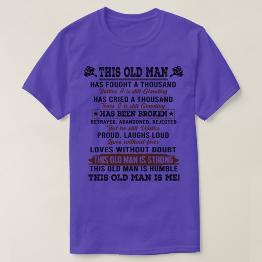 この老人 Tシャツ (デザイン正面)