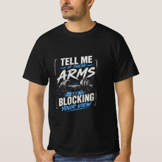 この腕が視界を遮っているか教えてください Tシャツ