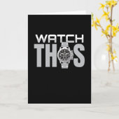 この腕時計を見る カード (黄色い花)