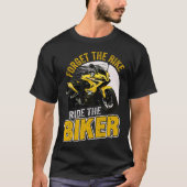 この自転車に自由に乗鮮やかる Tシャツ (正面)