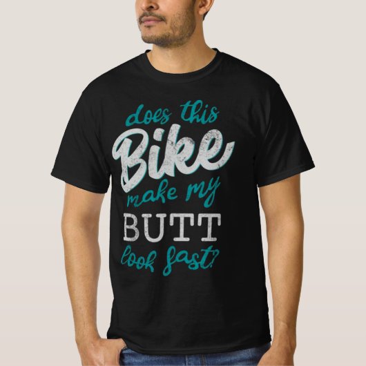 この自転車は私のお尻を速く見せるか。 Tシャツ (正面)