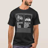 この自転車は走太った上で自転車救であげる Tシャツ (正面)