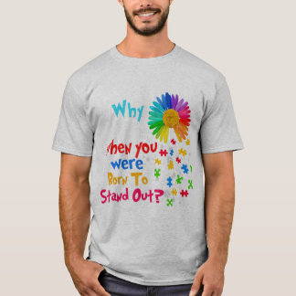 この自閉症のスペクトル障害はデザインw男性へを示した tシャツ