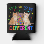 この自閉症啓発支援デザインは終息する 缶クーラー (正面)