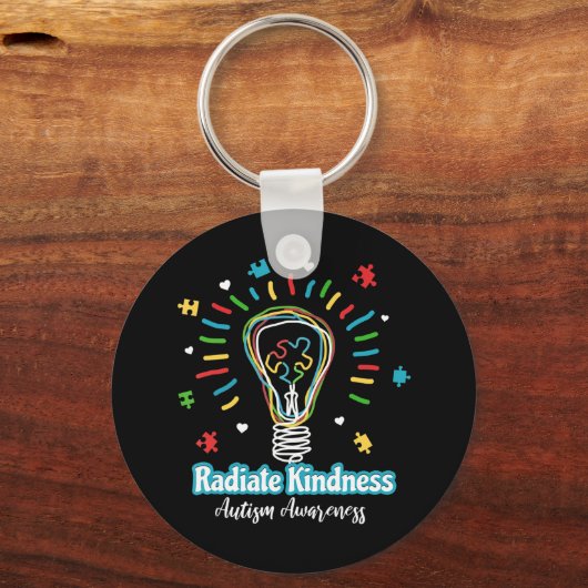この自閉症最高の支援先生ティーは完璧だ キーホルダー (正面)