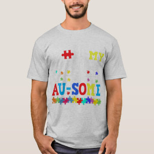 この自閉症認識デザインは素晴らし~のため誇りを持っただ Tシャツ