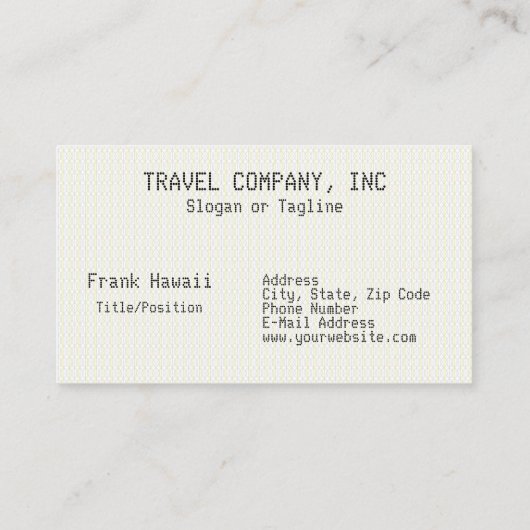 この航空会社の搭乗券をカスタマイズする 名刺 (裏面)