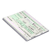 この航空会社の搭乗券を変更 ノートブック (右側)