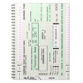 この航空会社の搭乗券を変更 ノートブック (正面)