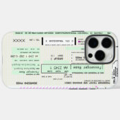 この航空会社ボーディングパスVer2の変更 Case-Mate iPhoneケース (裏面 (横))