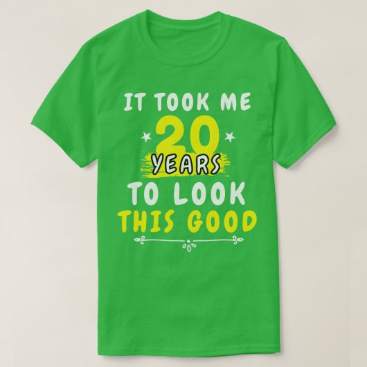 この良いことわざを見るのに20年かかっおもしろいた Tシャツ (デザイン正面)