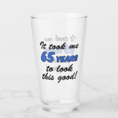 この良いガラスを見るのに65年かかりました タンブラーグラス (裏面)