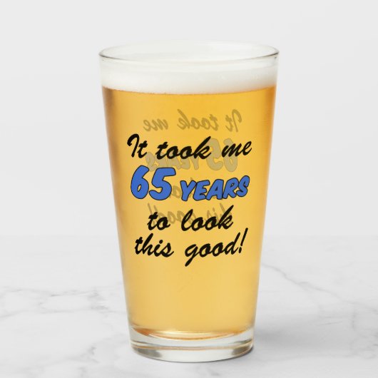 この良いガラスを見るのに65年かかりました タンブラーグラス (ドリンク正面)