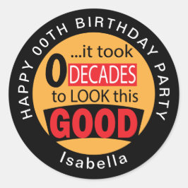 この良い外観に00年かかった – 00th -金ゴールド ラウンドシール