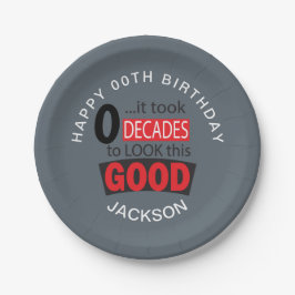 この良い見た目に00年かかった – グレー ペーパープレート