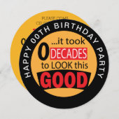 この良い見た目に00年かかった – 00招待状 招待状 (正面/裏面)