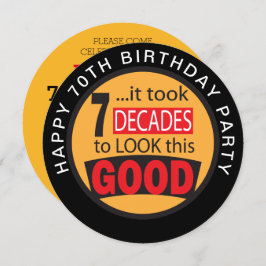 この良さを見るのに70年かかった- 70招待状 招待状