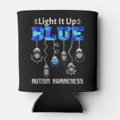 この色で自閉症意識のサポートを示す 缶クーラー (裏面)