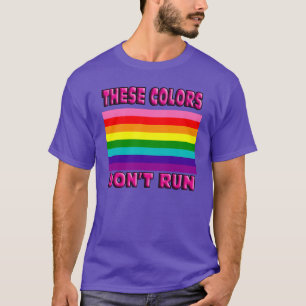 この色走は.オリジナル8 ストライプ LGBTフラグ Tシャツ