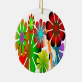 この花の個人用設定オーナメント セラミックオーナメント (右)